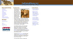 Desktop Screenshot of endanimalcloning.org